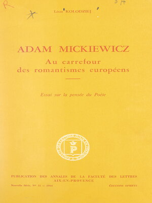 cover image of Adam Mickiewicz